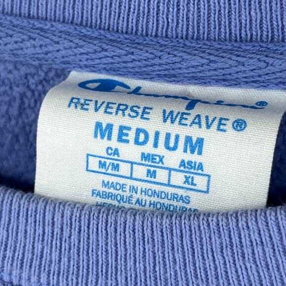 CHAMPION Sweatshirt Adult M REVERSE WEAVE Crewneck Fleece Y2K Pullover Blue - Picture 5 of 13